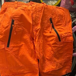 A/X Armani Exchange Bright Orange Cargo Shorts